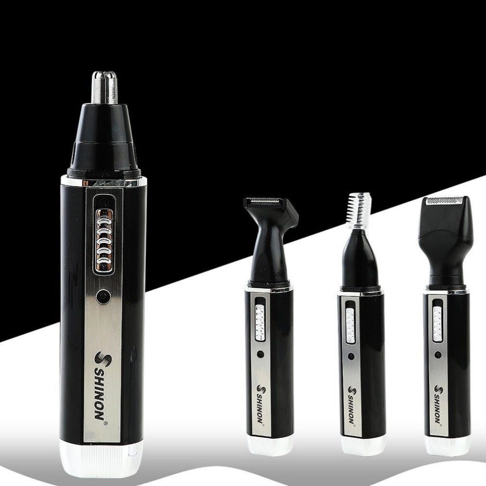 SH-2051 Multifunction 4 In 1 Electric Men Ear Nose Trimmer Rechargeable Portable Hair Clipper Shaver Beard Eyebrow Trimmer - ebowsos