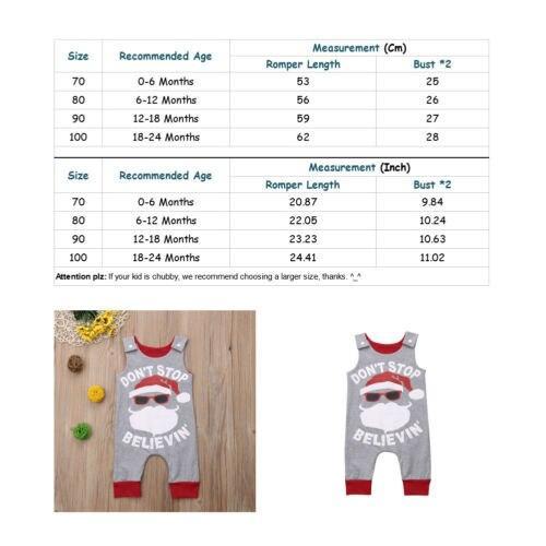 Santa Claus Newborn Infant Kid Baby Girl Boy Romper Jumpsuit Outfit Summer Clothes - ebowsos