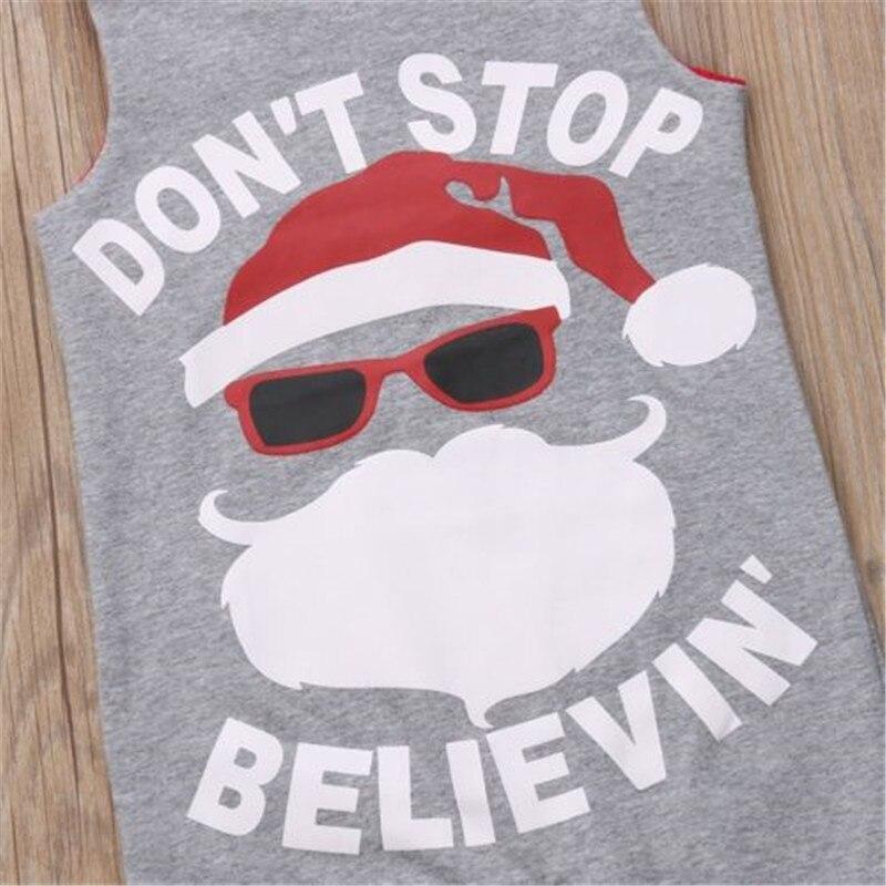 Santa Claus Newborn Infant Kid Baby Girl Boy Romper Jumpsuit Outfit Summer Clothes - ebowsos