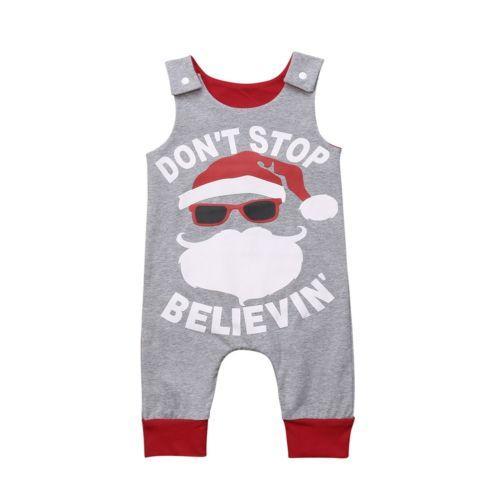 Santa Claus Newborn Infant Kid Baby Girl Boy Romper Jumpsuit Outfit Summer Clothes - ebowsos