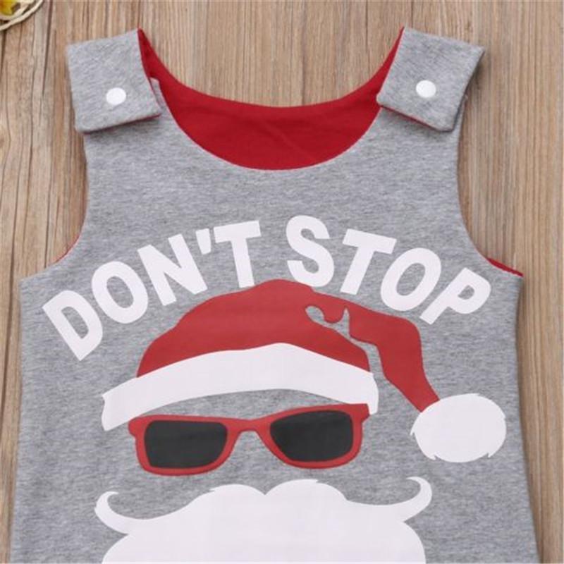 Santa Claus Newborn Infant Kid Baby Girl Boy Romper Jumpsuit Outfit Summer Clothes - ebowsos