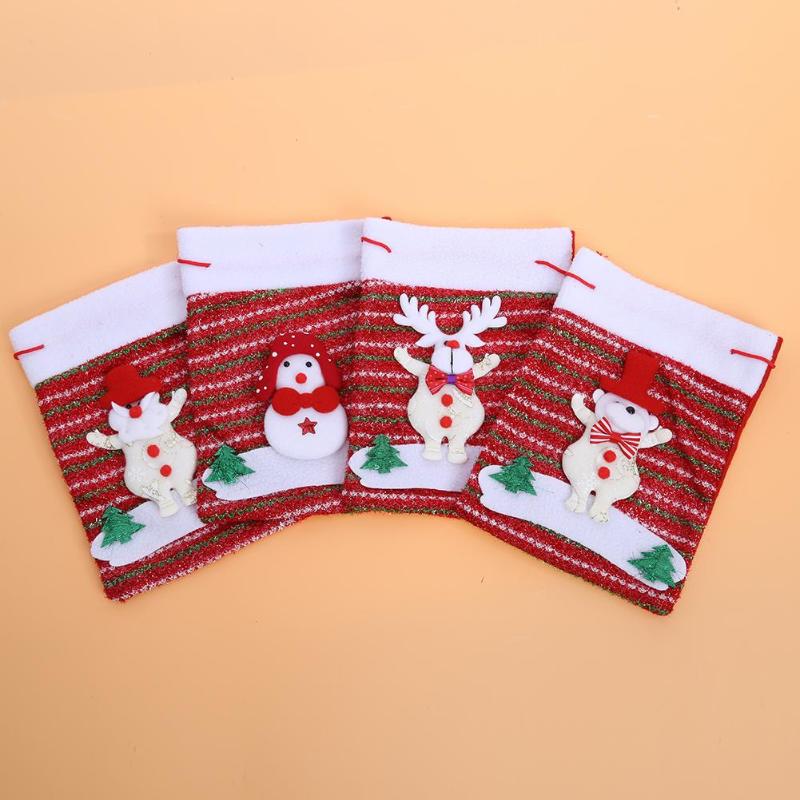 Santa Claus bag Christmas gift bag thicken non-woven Christmas gift bag - ebowsos