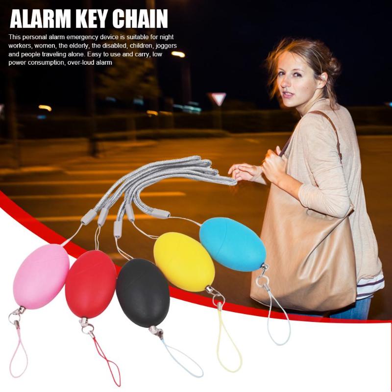 Self Defense Alarm Egg Shape Girl Women Security Protect Alert Personal Safety Scream Loud Keychain Emergency Alarm-ebowsos