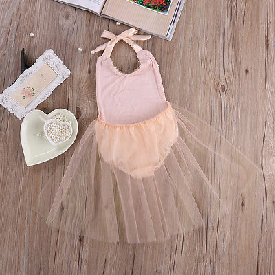 Sequins Tulle Rompers Baby Girl Strappy Backless Jumpsuit With TuTu Skirt Summer Sunsuit Outfits Clothes for Girls - ebowsos