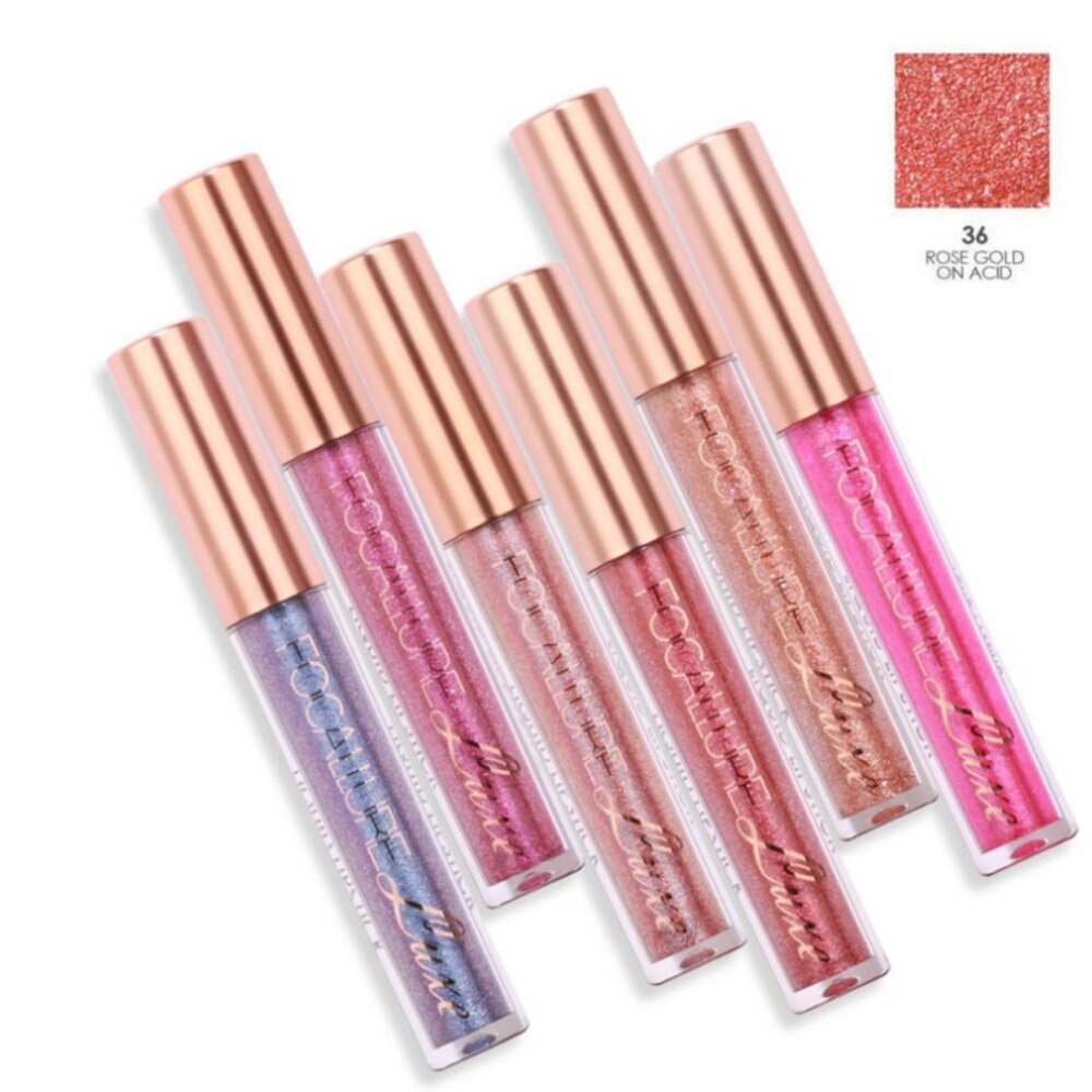 Sexy Girls Waterproof Lip Gloss Metallic Moisturizing Lasting Non-marking Lips Stick Cosmetics Makeup Tool Bright Color - ebowsos