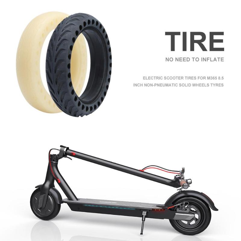 Shock Absorption Electric Scooter Rubber Tires for M365 8.5 inch Damping Non-Pneumatic Skateboard Solid Wheels Tyres-ebowsos