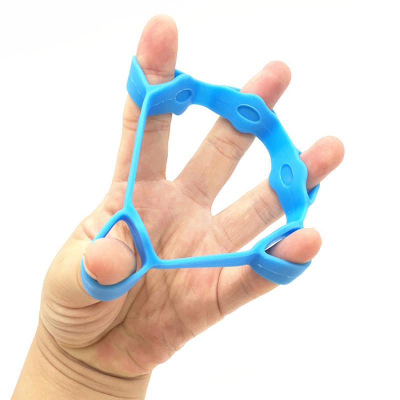 Silicone Finger Strength Trainer Hand Grip Strengthener Fitness Exercise Tools Resistance Flexible Exercise Accessories-ebowsos