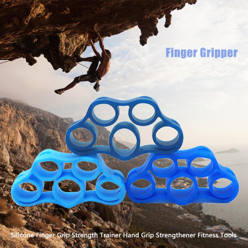 Silicone Finger Strength Trainer Hand Grip Strengthener Fitness Exercise Tools Resistance Flexible Exercise Accessories-ebowsos