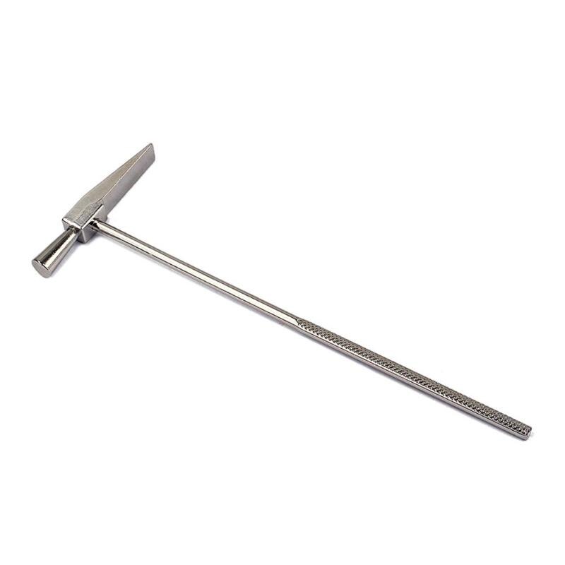 Silver +Thumb Piano Tuning Hammer Steel Metal Tuning Repair Tool for African Kalimba Mbira 170 x 63.5 x 4.5mm-ebowsos