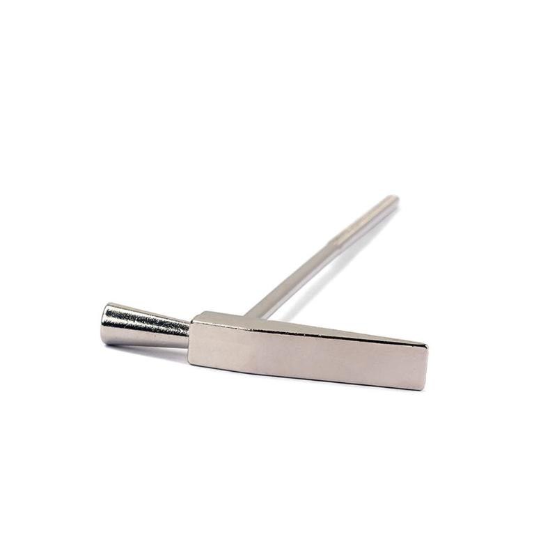 Silver +Thumb Piano Tuning Hammer Steel Metal Tuning Repair Tool for African Kalimba Mbira 170 x 63.5 x 4.5mm-ebowsos