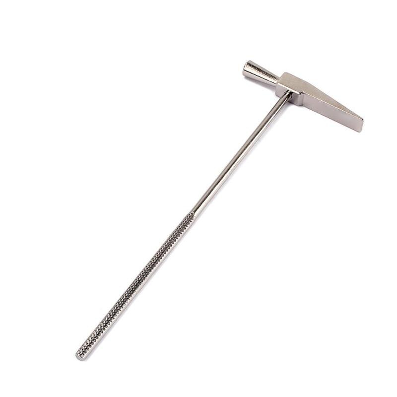 Silver +Thumb Piano Tuning Hammer Steel Metal Tuning Repair Tool for African Kalimba Mbira 170 x 63.5 x 4.5mm-ebowsos