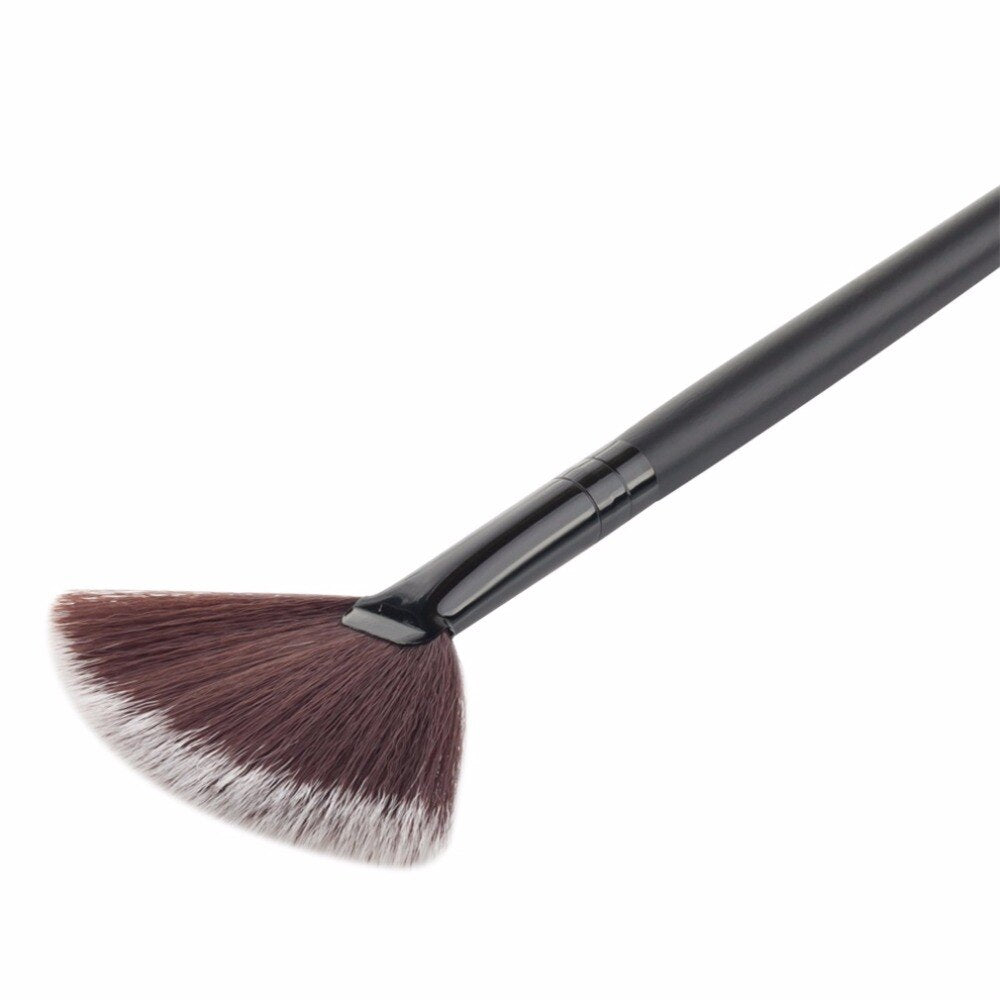 Single Makeup Brush Blending/Contour/Cheek Blusher Powder Sector Brush Soft Fan Brush Foundation Brushes Make Up Tool - ebowsos