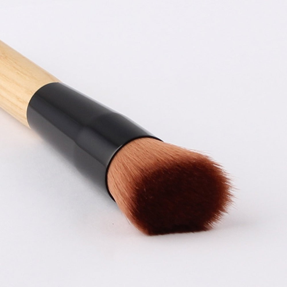 Single Oblique Head Brush Fiber Foundation Powder Brushes Women Cosmetic Make Up Loose Powder Brush - ebowsos