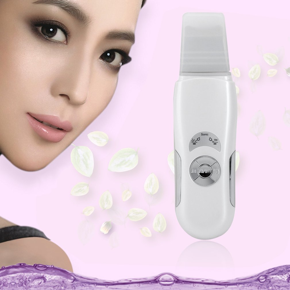 Skin Scrubber Ultrasonic Micro Electric Facial Dead Skin Black Head Remover Shovel Skin Household Beauty face - ebowsos