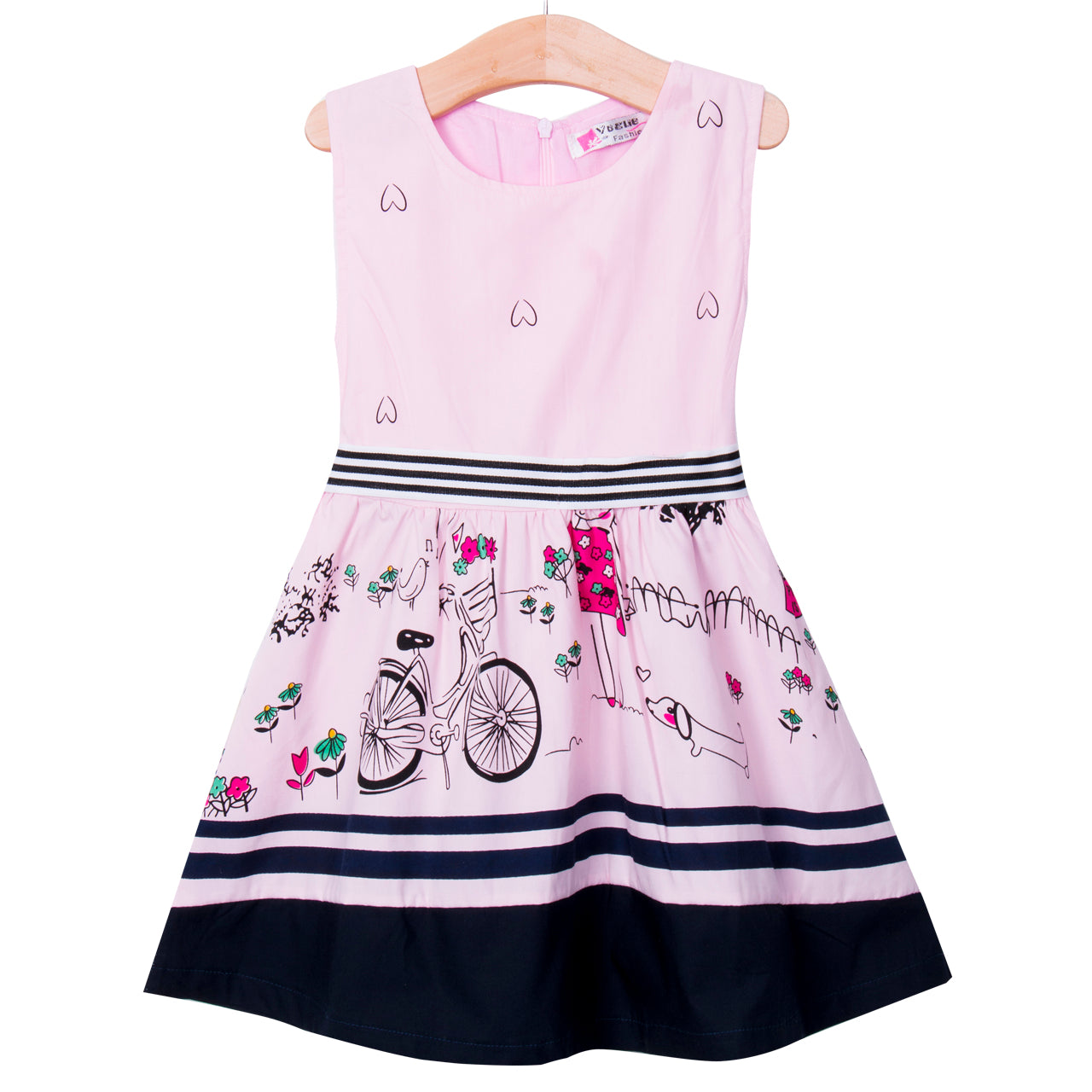 Sleeveless Toddler Kids Girls Cartoon Princess Summer Party Dress Sundress 2-7Y - ebowsos