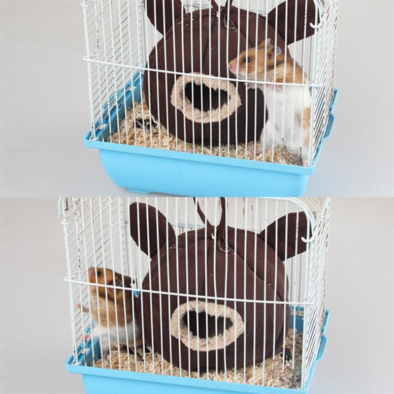 Small Pet Cave Warm Cute Soft Plush Creative Hamster Bed Pet House For Small Animals Pet Supplies-ebowsos