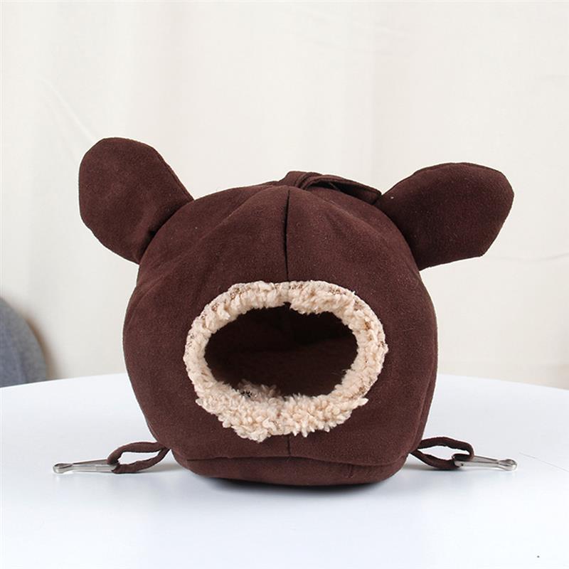 Small Pet Cave Warm Cute Soft Plush Creative Hamster Bed Pet House For Small Animals Pet Supplies-ebowsos