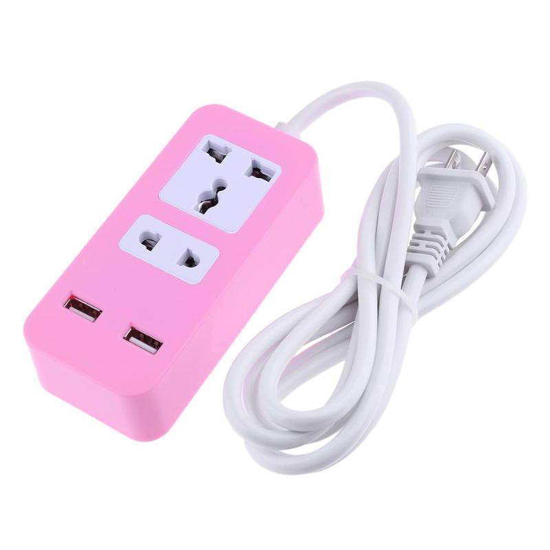 Smart Plug Adapter Power Strip USB Extension Standard Sockets For Mobile Phone USB 2.0 Interface Extension Socket US Plug - ebowsos