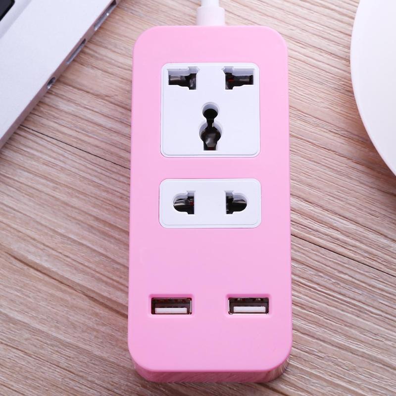 Smart Plug Adapter Power Strip USB Extension Standard Sockets For Mobile Phone USB 2.0 Interface Extension Socket US Plug - ebowsos