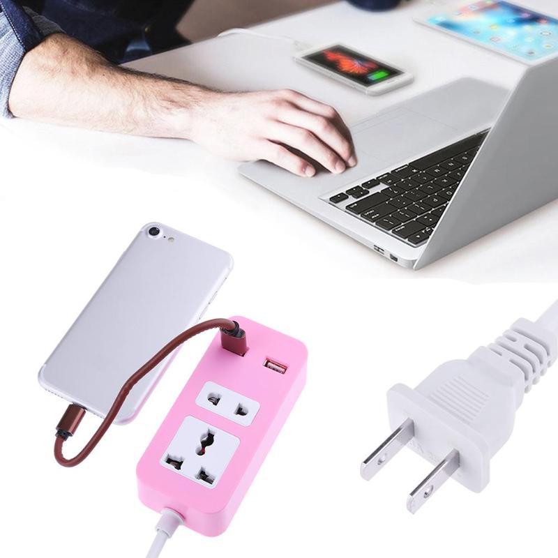 Smart Plug Adapter Power Strip USB Extension Standard Sockets For Mobile Phone USB 2.0 Interface Extension Socket US Plug - ebowsos