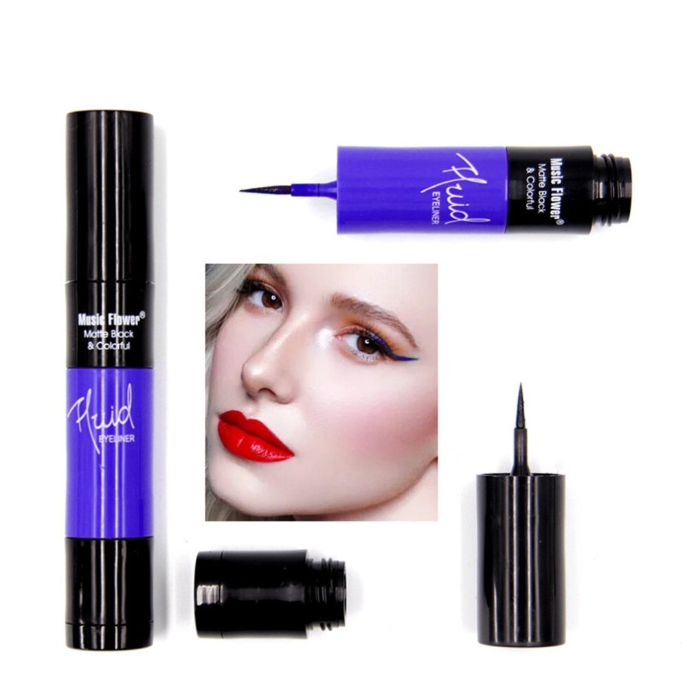 Smooth Liquid Eyeliner Pen Long Lasting Quick Dry Waterproof Beauty Makeup Cosmetic Tool Sweat-proof Eye Line Pen - ebowsos