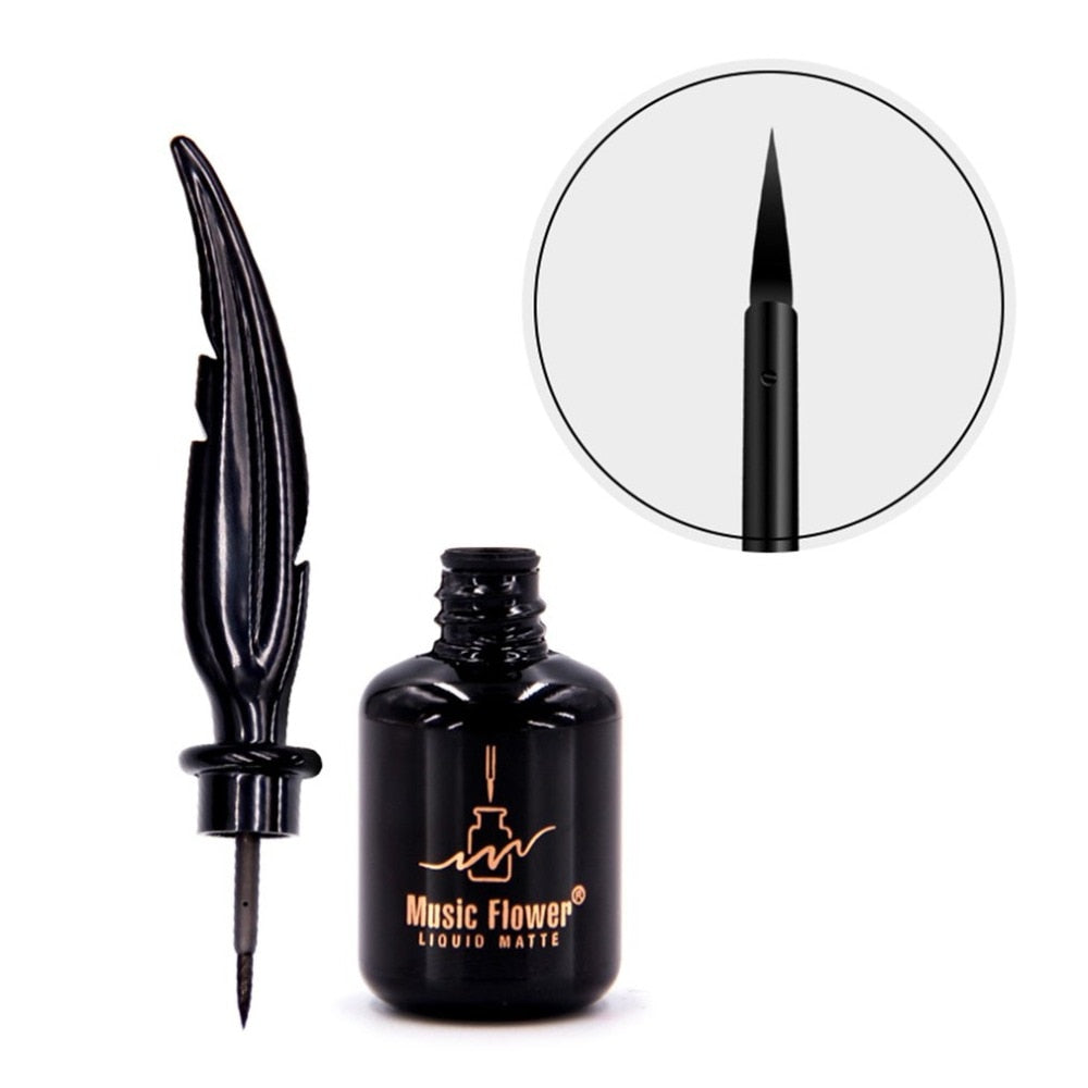 Smooth Liquid Eyeliner Pen Long Lasting Quick Dry Waterproof Beauty Makeup Cosmetic Tool Sweat-proof Eye Line Pen - ebowsos