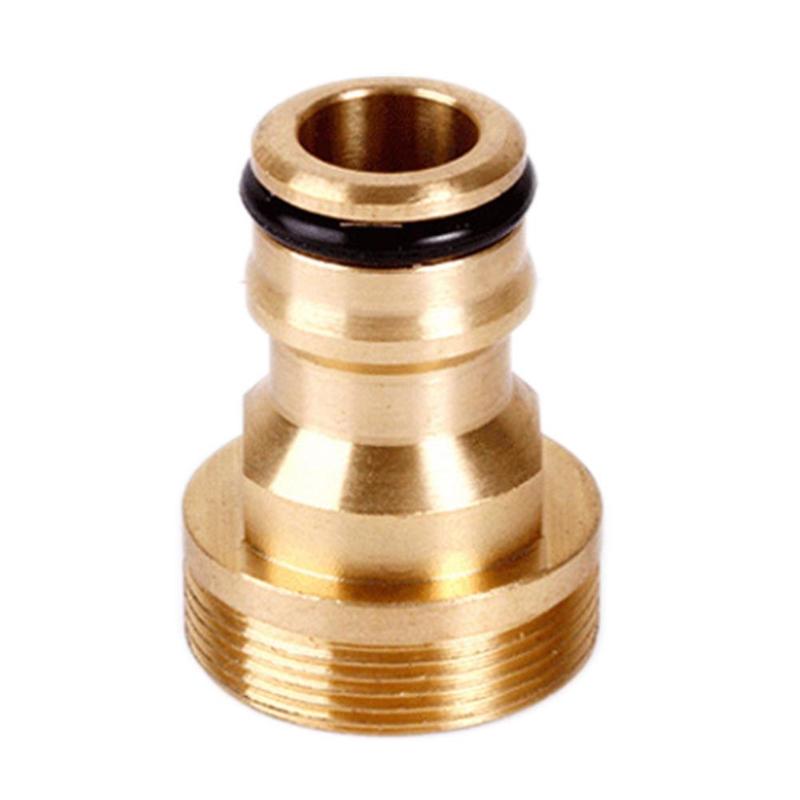 Solid Brass Threaded Hose Water Pipe Connector Kitchen Tube Tap Adaptor - ebowsos