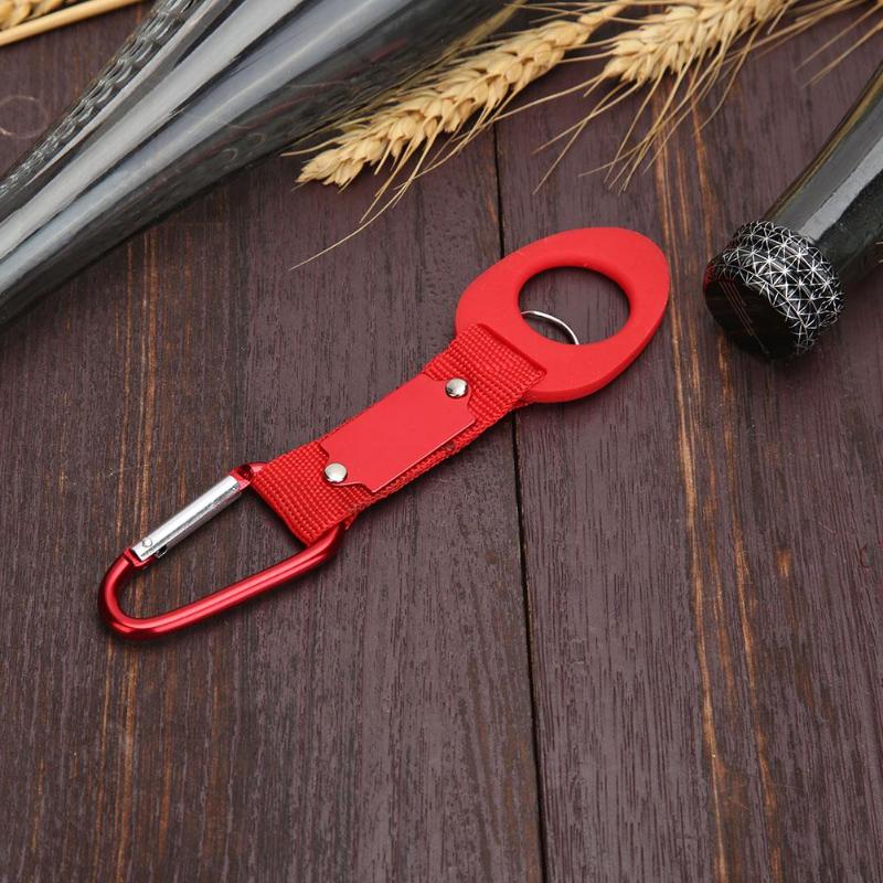 Sports Sports Outdoor Kettle Buckle Carabiner Water Bottle Holder Camping Hiking Aluminum Rubber Nylon Buckle Hook-ebowsos