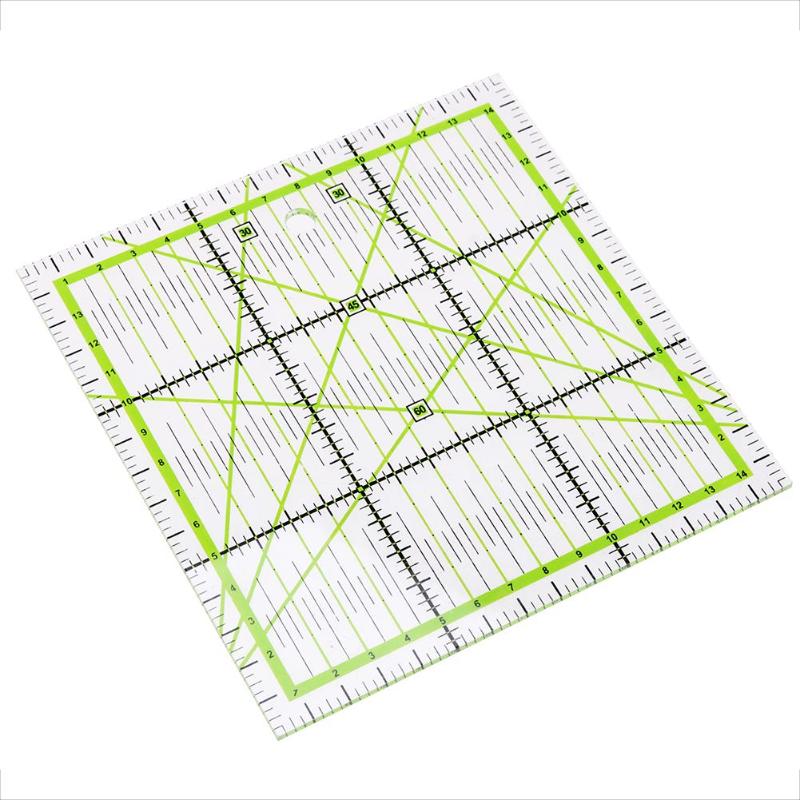 Square DIY Tailor Ruler Hand DIY Sewing Tools Patchwork Fan Shape Yardstick Cloth Cutting Rulers Home Sewing Arts Craft Gadget - ebowsos