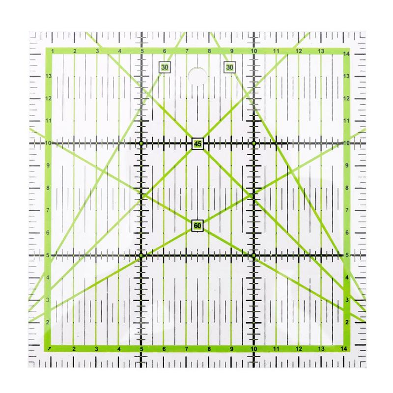 Square DIY Tailor Ruler Hand DIY Sewing Tools Patchwork Fan Shape Yardstick Cloth Cutting Rulers Home Sewing Arts Craft Gadget - ebowsos