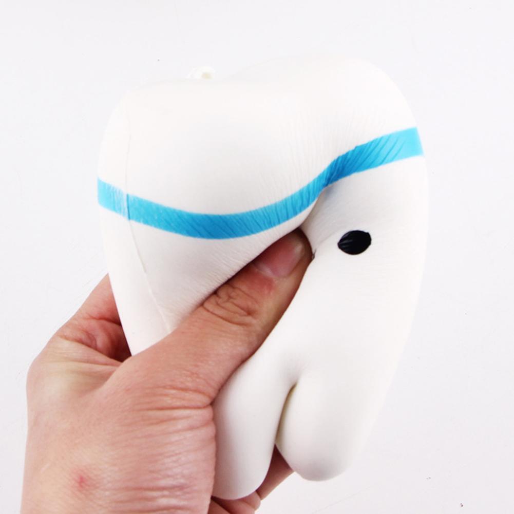 Squeeze Kawaii Cute Adorable Teeth Soft Slow Rising Squeeze Toys Cell Phone Strap Pendant Anti-stress Toy Gifts to Adult Kids-ebowsos