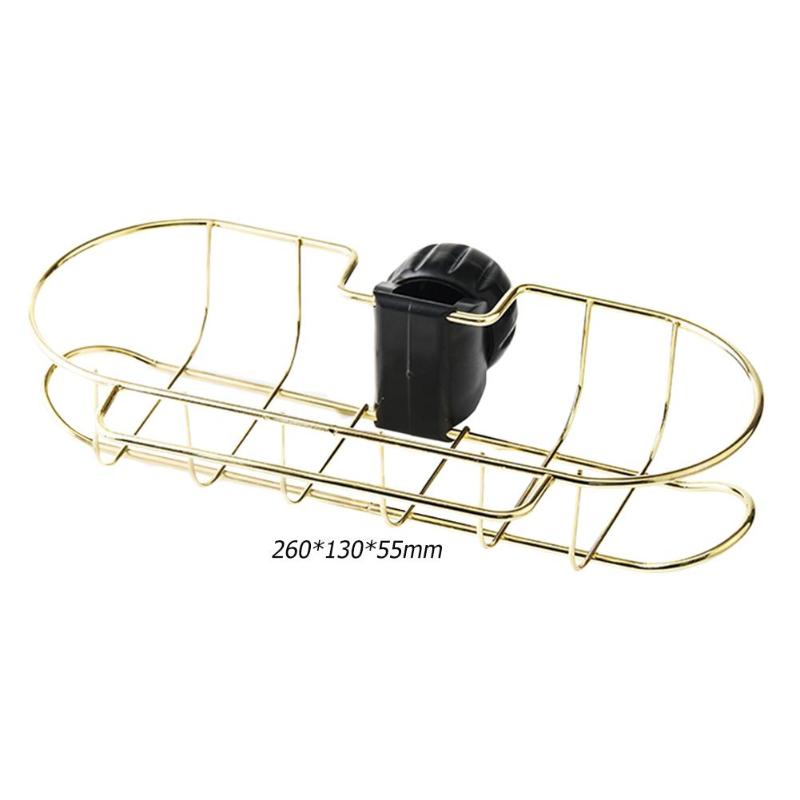 Stainless Steel Faucet Drain Hanging Rack Bathroom Kitchen Sponge Organizer Various Applications for Kitchen Bathroom - ebowsos