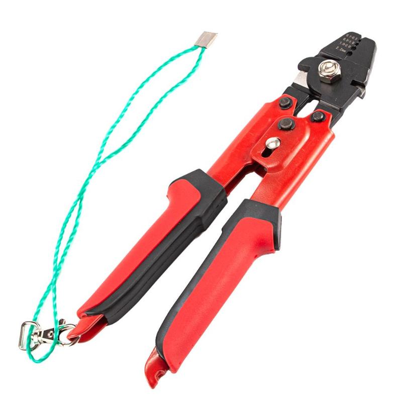 Stainless Steel Fishing Pliers Fishing Crimping Heavy Duty Hand Crimper with 4 Crimping Positions+2 Hardened Steel Side Cutters-ebowsos