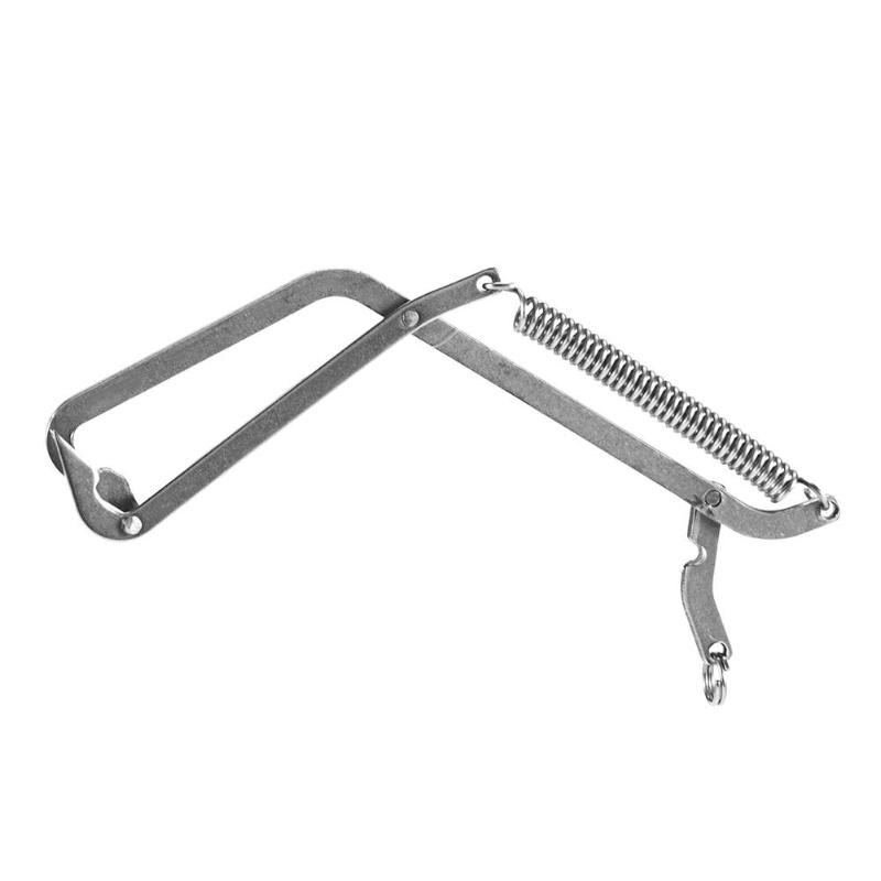 Stainless Steel Fishing Traps Pike Hooks Crab Grabber Tool Clamp Pike Trap Fishing Tackle-ebowsos