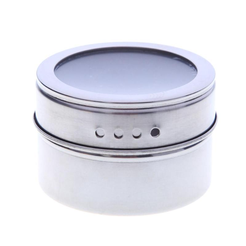 Stainless Steel Kitchen Spice Jar Seasoning Condiment Jar Bottle - ebowsos