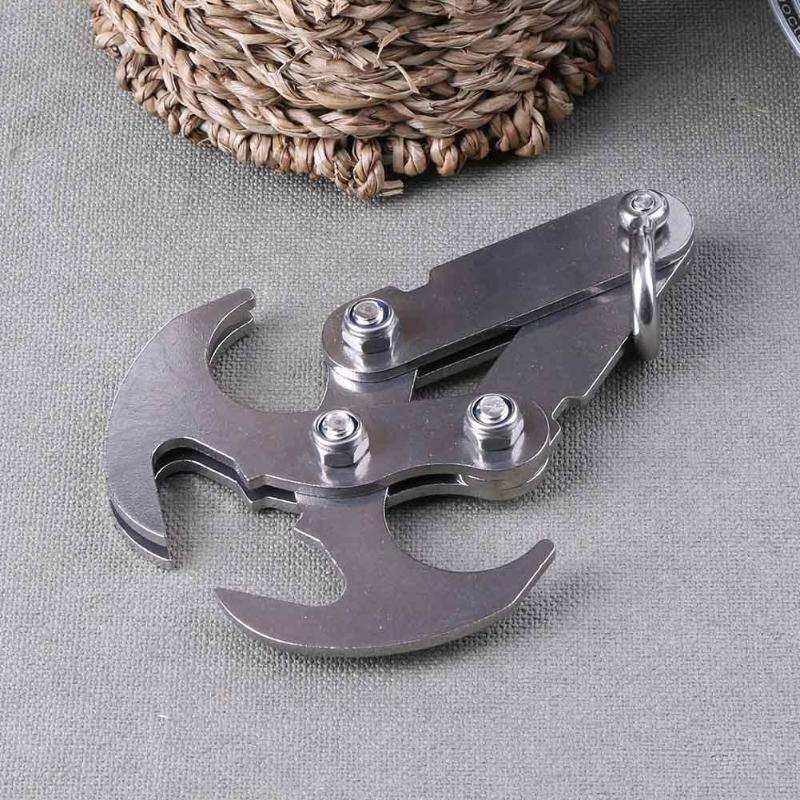 Stainless Steel Rock Climbing Buckle Outdoor Mountaineering Bottle Opener-ebowsos