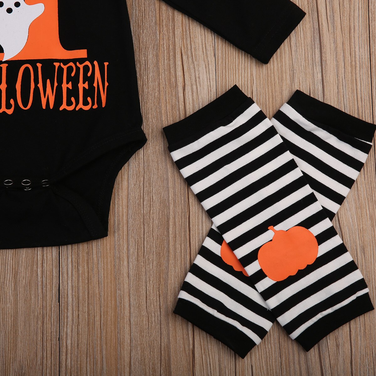 Stock Halloween Newborn Baby Boy Girl Costume Outfits Romper Leg Warmers - ebowsos