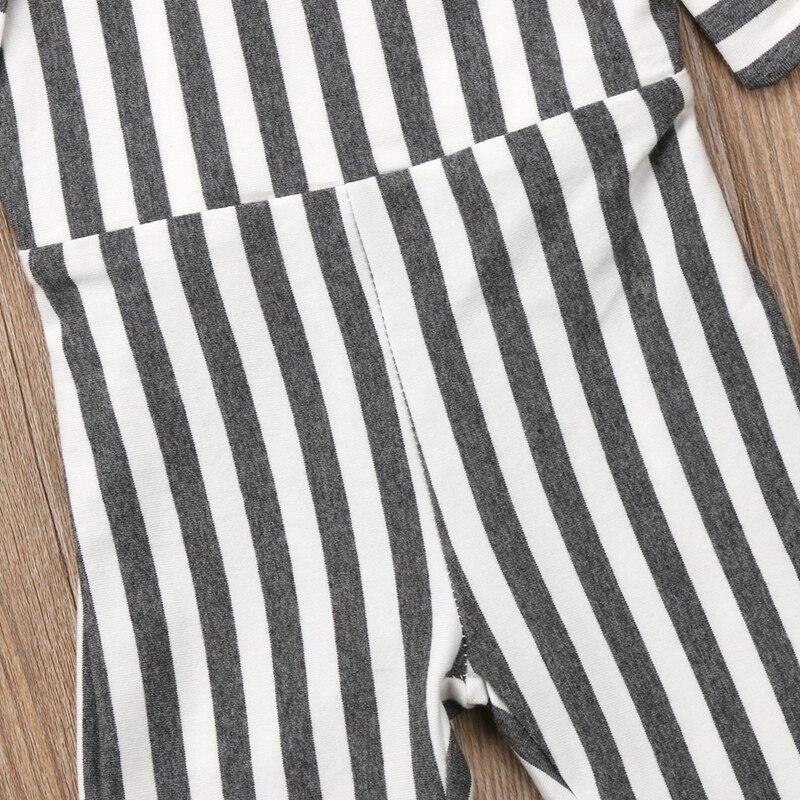 Striped Summer Children Clothing Baby Girls Striped Brace Pants Overalls Romper Bell Bottom Outfits Clothes - ebowsos