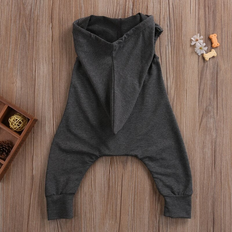 Summer Children Baby Boy Girl Clothes Romper Sleeveless Newborn T Hooded Zipper Romper Jumpsuit Playsuit Clothes - ebowsos