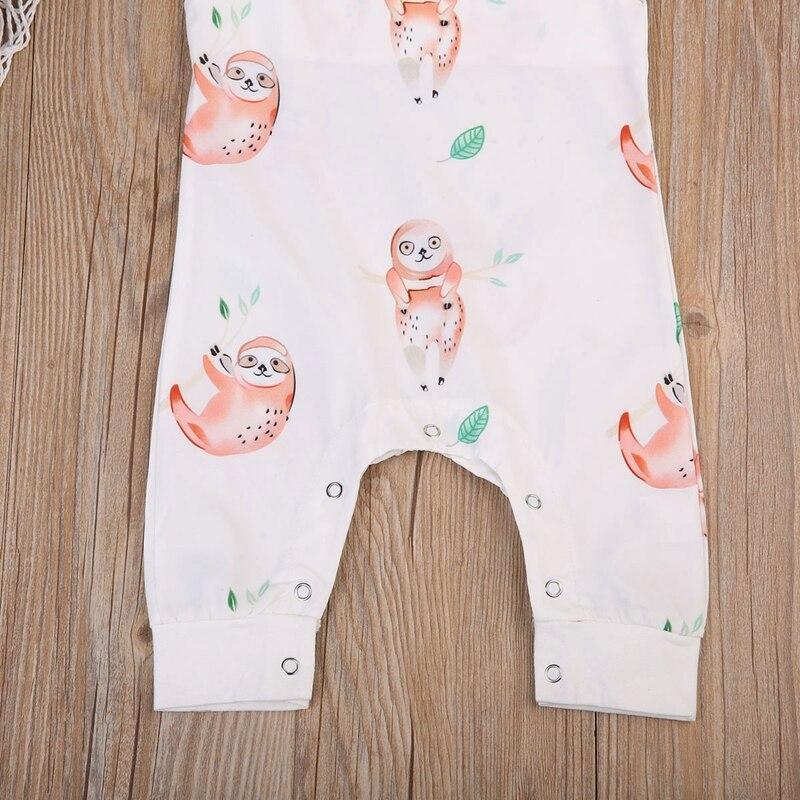 Summer Children Clothing Baby Girl Boy Cartoon Little Monster Romper Jumpsuit Sleeveless Clothes Sunsuit Outfits - ebowsos