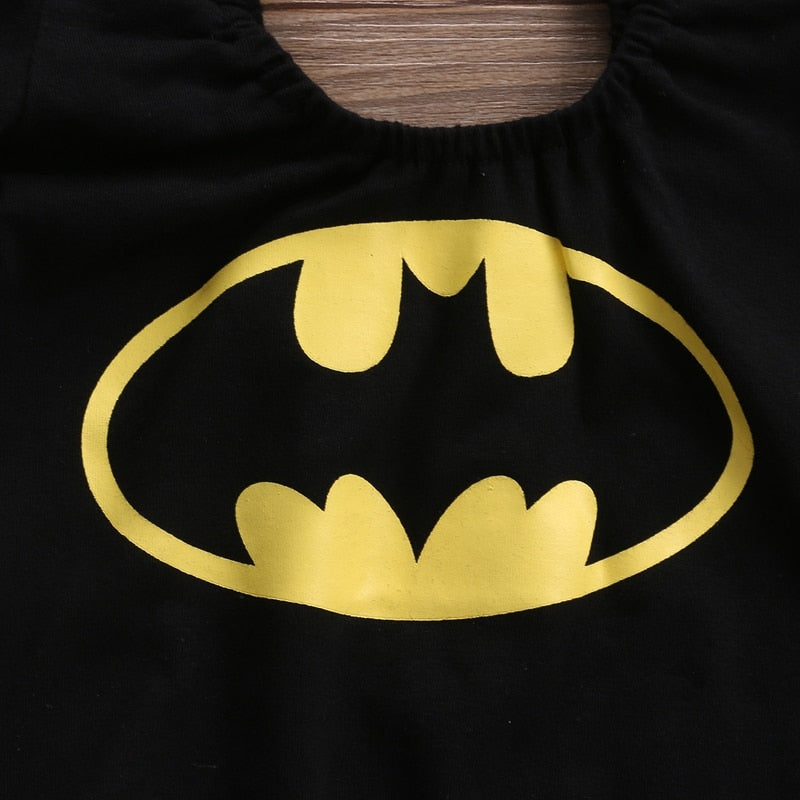 Summer Children Clothing Bodysuit Newborn Infant Baby Girls Batman Cartoon Bodysuit Jumpsuit Outfit Clothes - ebowsos