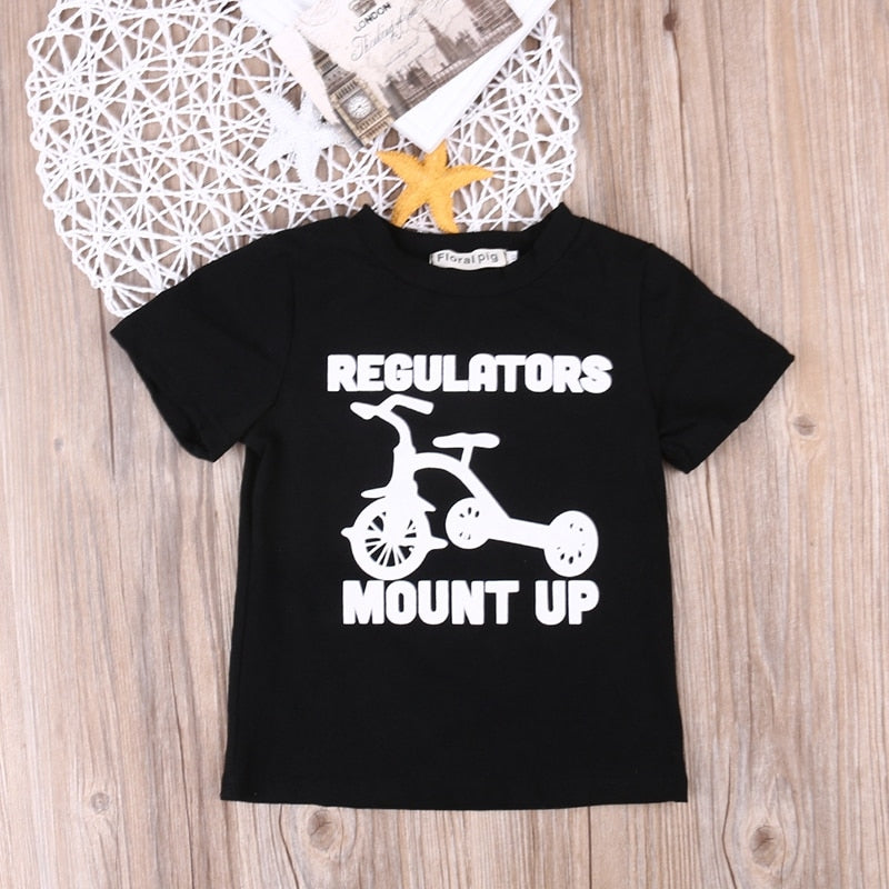 Summer Children Clothing Cartoon Kid Baby Boys Girls Cotton T-shirt Casual Short Sleeve Tops Blouse Clothes - ebowsos