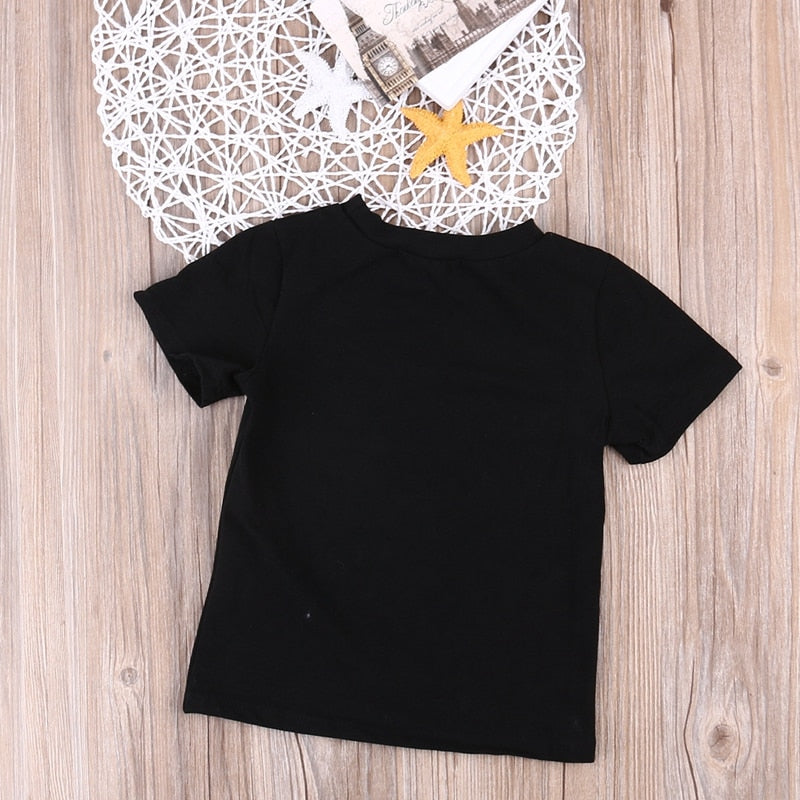 Summer Children Clothing Cartoon Kid Baby Boys Girls Cotton T-shirt Casual Short Sleeve Tops Blouse Clothes - ebowsos