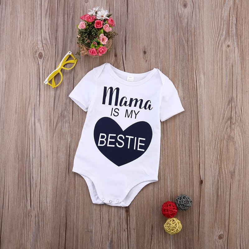 Summer Children Clothing Cute Newborn Infant Baby Boys Girls Bodysuit Jumpsuit Outfits Sunsuit Clothes - ebowsos