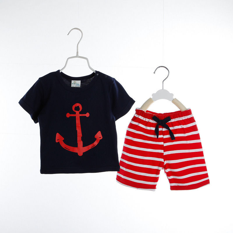 Summer Children Clothing Fashion Baby Boy Clothes Toddler Baby Kids Boy Cartoon Tops T-shirt Pants Outfits 2Pcs Set Clothes - ebowsos