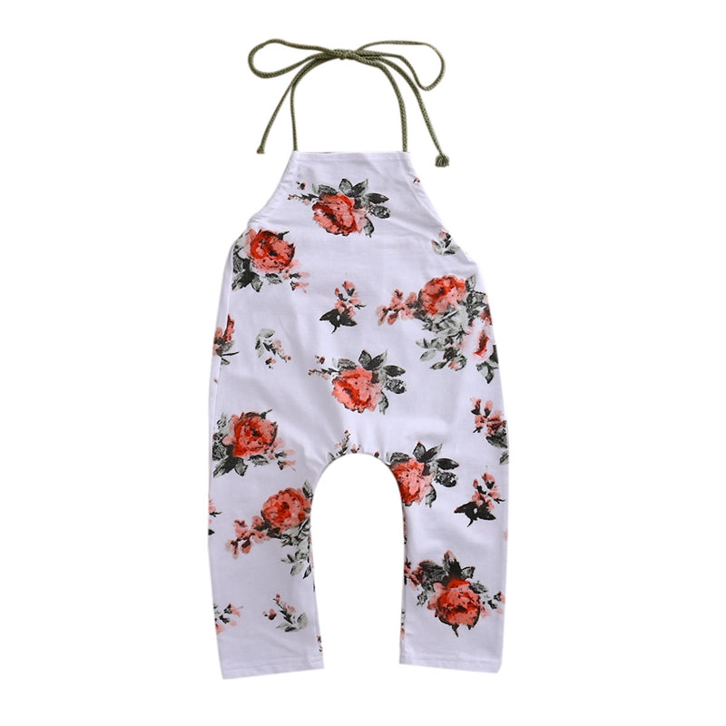 Summer Children Clothing Floral Girls Romper Baby Girls Boys Clothes Romper Jumpsuit Sunsuit Outfit 6-24M 2-5Y - ebowsos