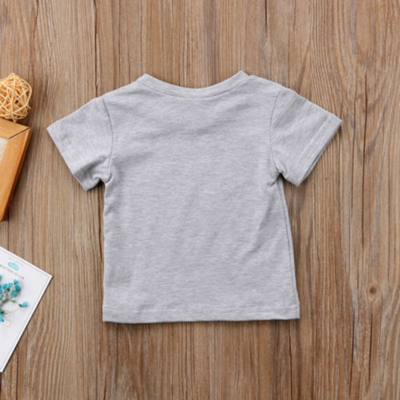 Summer Children Clothing Funny T-shirt Newborn Baby Boy Girl Animal Cotton Top Clothes Summer 0-4T - ebowsos