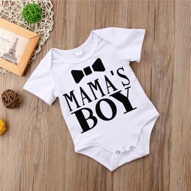 Summer Cotton Newborn Infant Clothes Baby Boys Girl Short Sleeve Romper Jumpsuit Summer Clothes Outfit - ebowsos