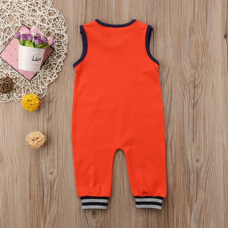 Summer New Style Baby Boys Clothes Newborn Baby Boys Kids Sleeveless Top Outfit Romper Jumpsuit Clothes - ebowsos