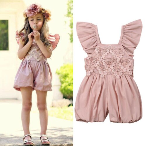 Summer Newborn Baby Girl Clothes Lace Romper Jumpsuit Bodysuit Outfit Sunsuit 1PC Toddler Infant Baby Girl Rompers - ebowsos